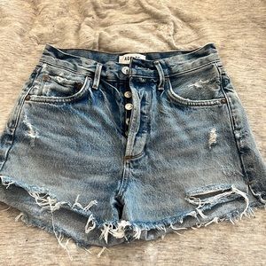 Agolde 24 denim shorts lightly worn